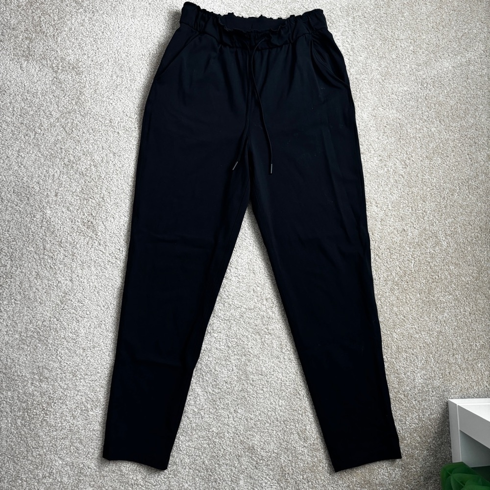 Lululemon Stretch High Rise Pant 7/8 Length Athleisure Women's Size 6 Black